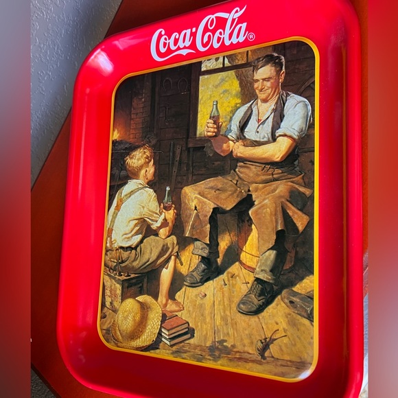 Coca Cola 1987 tin TRAY - Picture 5 of 5